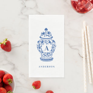 Servilleta De Papel Chinoiserie Moda GingerJar   Monograma personaliza