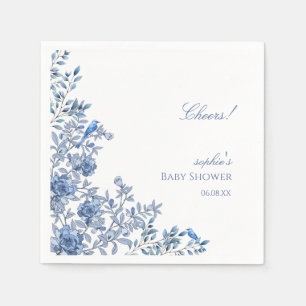 Servilleta De Papel Chinoiserie Toile Azul Fiesta de Bebé