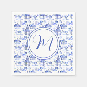 Servilleta De Papel Chinoiserie Watercolor Pagoda Pattern Tote Bag