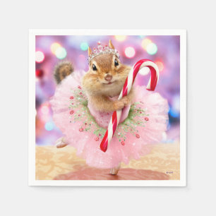 Servilleta De Papel Chipmunk Plum Fairy