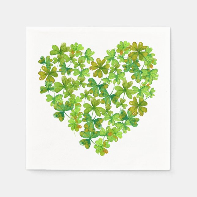 Servilleta De Papel Chispas en un corazón (Anverso)