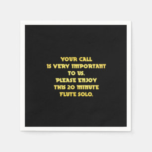 Servilleta De Papel Chiste de servicio al cliente telefónico divertido