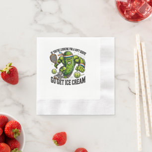 Servilleta De Papel Chiste Divertido de Aficionado al Pickleball con u