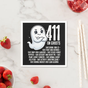 Servilleta De Papel Chiste Punny La información sobre Fantasmas
