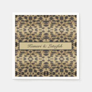 Servilleta De Papel chita psicodélica, personalizable de África salvaj