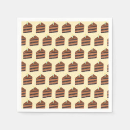 Servilleta De Papel Chocolate Cake Slice