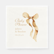 Chocolate Caramelo de Cinta de lazo Baby Shower
