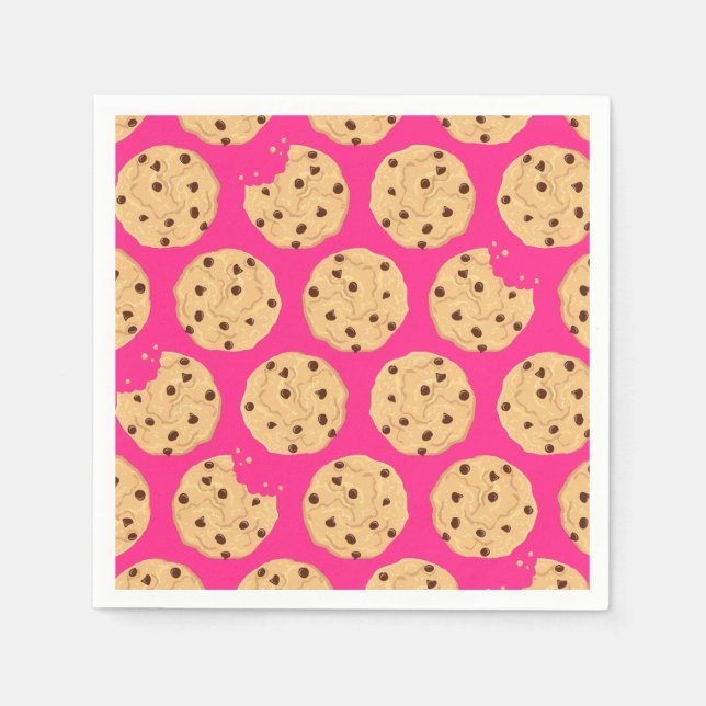 Servilleta De Papel Chocolate Chip Cookie Niños Primer Fiesta de cumpl (Anverso)