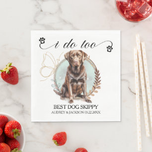 Servilleta De Papel Chocolate Lab Yo También Boda