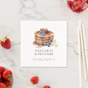 Servilleta De Papel Chocolateadas y chupetes Baby Shower Gris