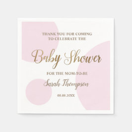 Servilleta De Papel Chorreado personalizado de rosa y blanco para la f