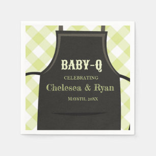 Servilleta De Papel Chorreo de Gingham Baby shower