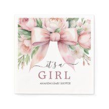 Chorreo Floral Rosa Beige Lazo Baby Shower
