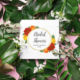 Servilleta De Papel Chorreo Nupcial de Florales de Otoño