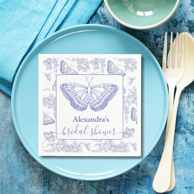 Servilleta De Papel Chorreo Nupcial Personalizado con Floral de Chinoi (Subido por el creador)