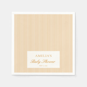 Servilleta De Papel Chorro Amarillo Personalizado Baby Shower