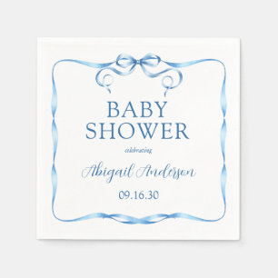 Servilleta De Papel Chorro de agua azul Baby Shower