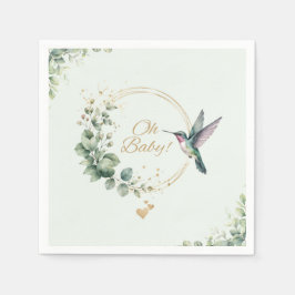 Servilleta De Papel Chorro de agua de Eucalipto para Baby Shower 
