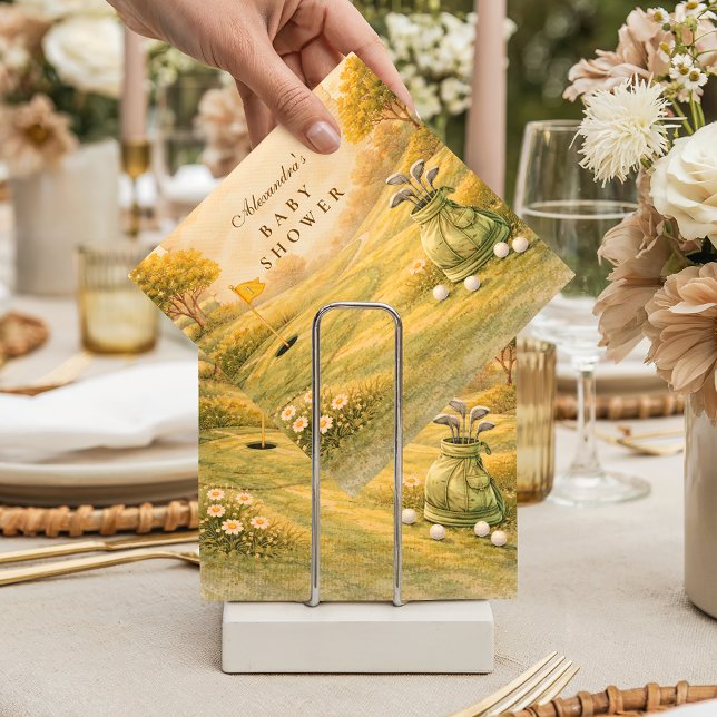 Servilleta De Papel Chorro de bebé de palos de golf elegantes (Subido por el creador)