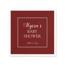 Chorro de Borgoña Rosa Tradicional Baby Shower