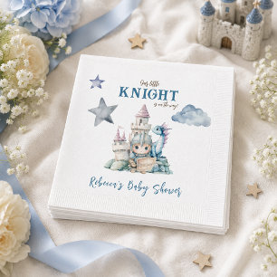 Servilleta De Papel Chorro de Hada Soñador Caballero Azul Baby Shower