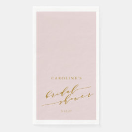 Servilleta De Papel Chorro de Novia Minimalista Elegante Rosa Personal