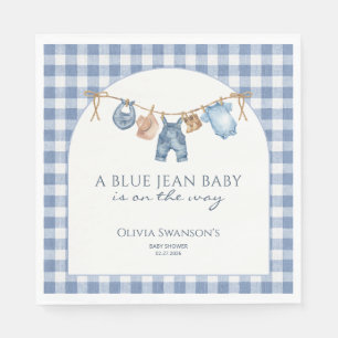 Servilleta De Papel Chorro de vaquero para baby shower de bebé en vaqu