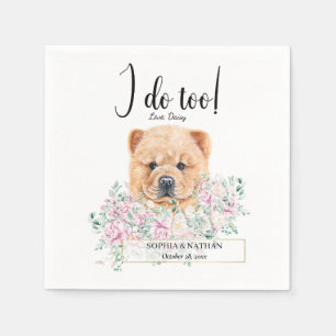 Servilleta De Papel Chow Chow Dog Boda Cocktail Napkins
