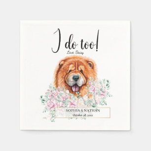 Servilleta De Papel Chow Chow Dog Boda Cocktail Napkins