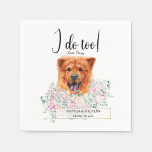 Servilleta De Papel Chow Chow Dog Boda Cocktail Napkins