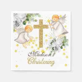 Servilleta De Papel Christening Género Personalizado Neutral