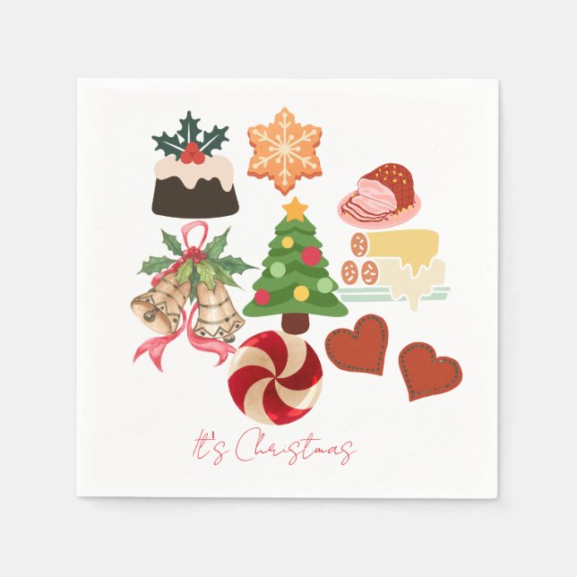 Servilleta De Papel Christmas (Anverso)