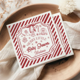 Servilleta De Papel Christmas Baby Shower