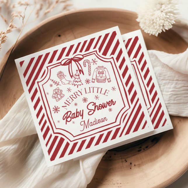 Servilleta De Papel Christmas Baby Shower (Subido por el creador)