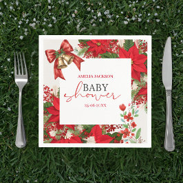 Servilleta De Papel Christmas baby shower festive