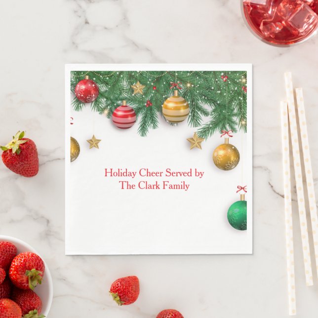 Servilleta De Papel Christmas Celebration Paper Napkins (In situ)