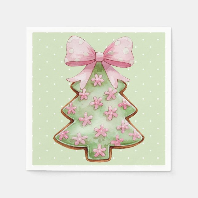 Servilleta De Papel Christmas Cocktail Napkin (Anverso)