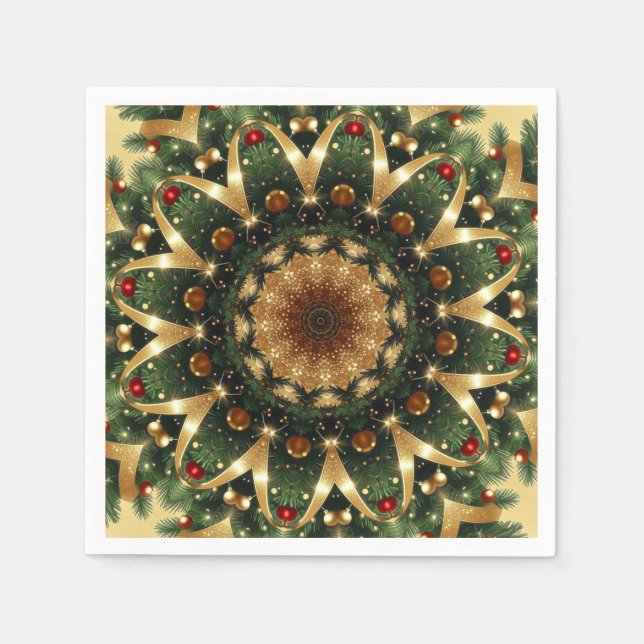 Servilleta De Papel Christmas Decorative Holiday Napkin (Anverso)