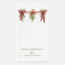 Servilleta De Papel Christmas Garland Paper Guest Towels