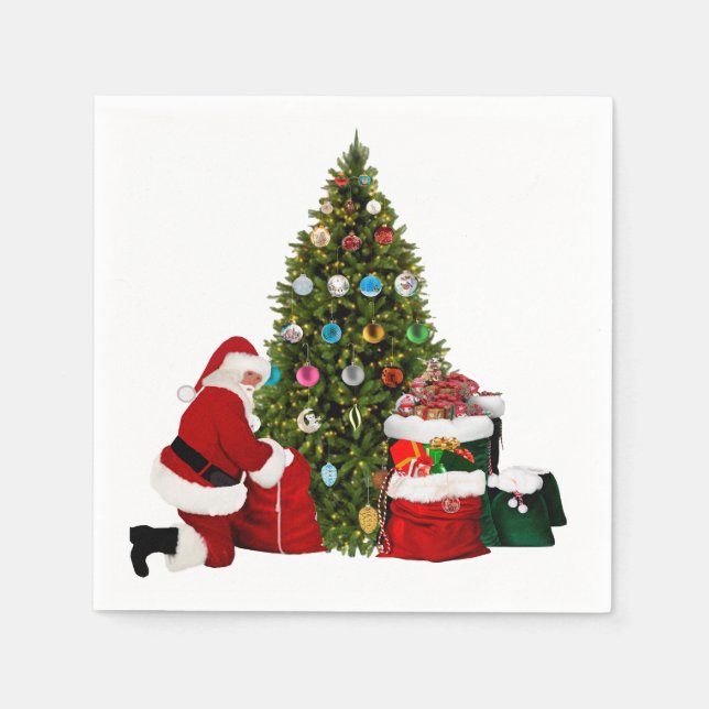 Servilleta De Papel Christmas Gifts Paper Napkin (Anverso)