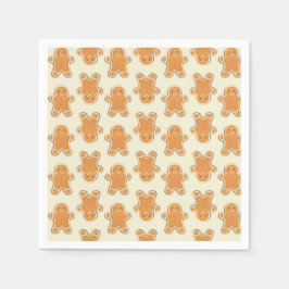 Servilleta De Papel Christmas Gingerbread Cookie Party Napkins