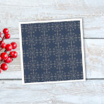 Servilleta De Papel Christmas Holiday Elegant Peace Joy Love Simple<br><div class="desc">This design features Christmas holiday modern simple elegant,  traditional winter minimalist navy blue,  whimsical typography template,  elegant flourish vintage pattern,  holiday festive pattern,  Christmas holiday party paper napkin,  Christmas holiday dinner cocktail napkin,  classic traditional elegance,  simple filigree grey silver,  traditional snowflake winter pattern</div>