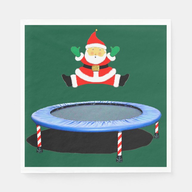 Servilleta De Papel Christmas Holiday Party Trampoline (Anverso)