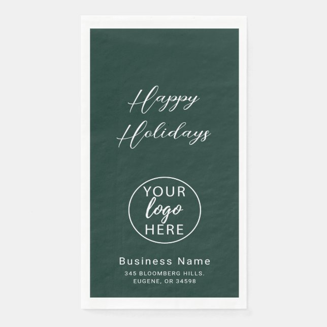 Servilleta De Papel Christmas Holiday Professional Business Logo (Anverso)