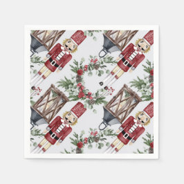 Servilleta De Papel Christmas nutcrackers and lanterns