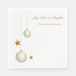 Servilleta De Papel Christmas Paper Napkin with Pinecones & Holly