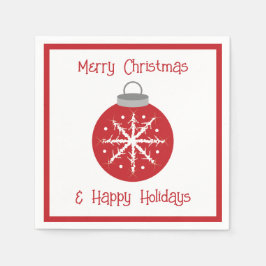 Servilleta De Papel Christmas red ornament