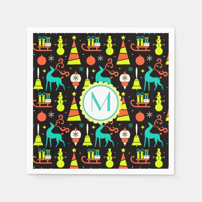 Servilleta De Papel christmas vintage (Anverso)