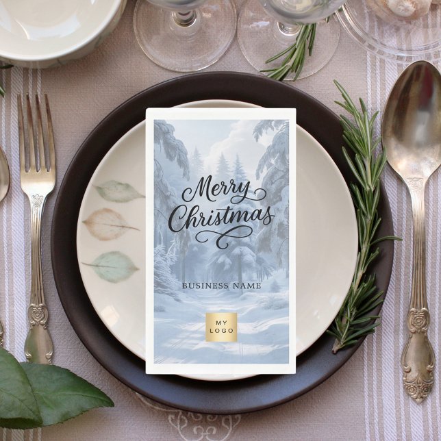 Servilleta De Papel Christmas winter wonderland business logo (Subido por el creador)
