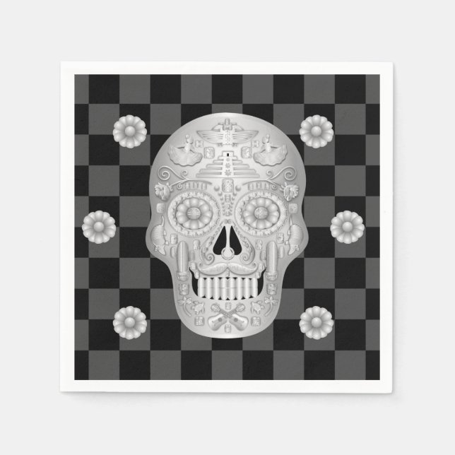 Servilleta De Papel Chrome Calavera Watch (Anverso)
